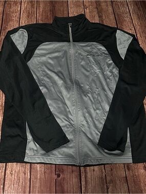 Black/Gray Bud Light Full-Zip Athletic Jacket